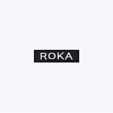 군인패치 / ROKA 검정+흰색 BW72