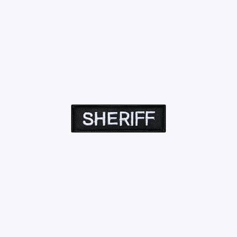경호 패치 / SHERIFF 검정+흰색 BW72