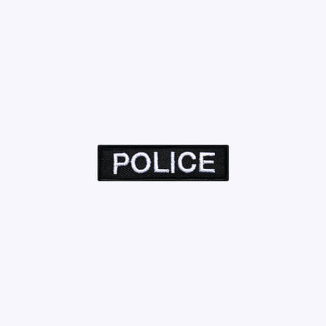 경찰 패치 / POLICE 검정+흰색 BW72