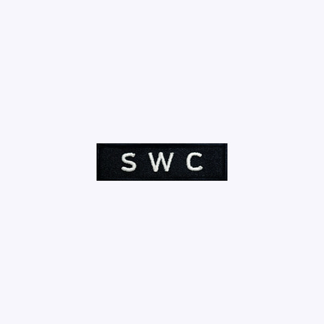 군인 패치 / SWC 검정+흰색 BW72