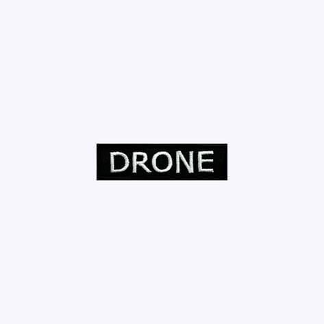 군인 패치 / DRONE 검정+흰색 BW72