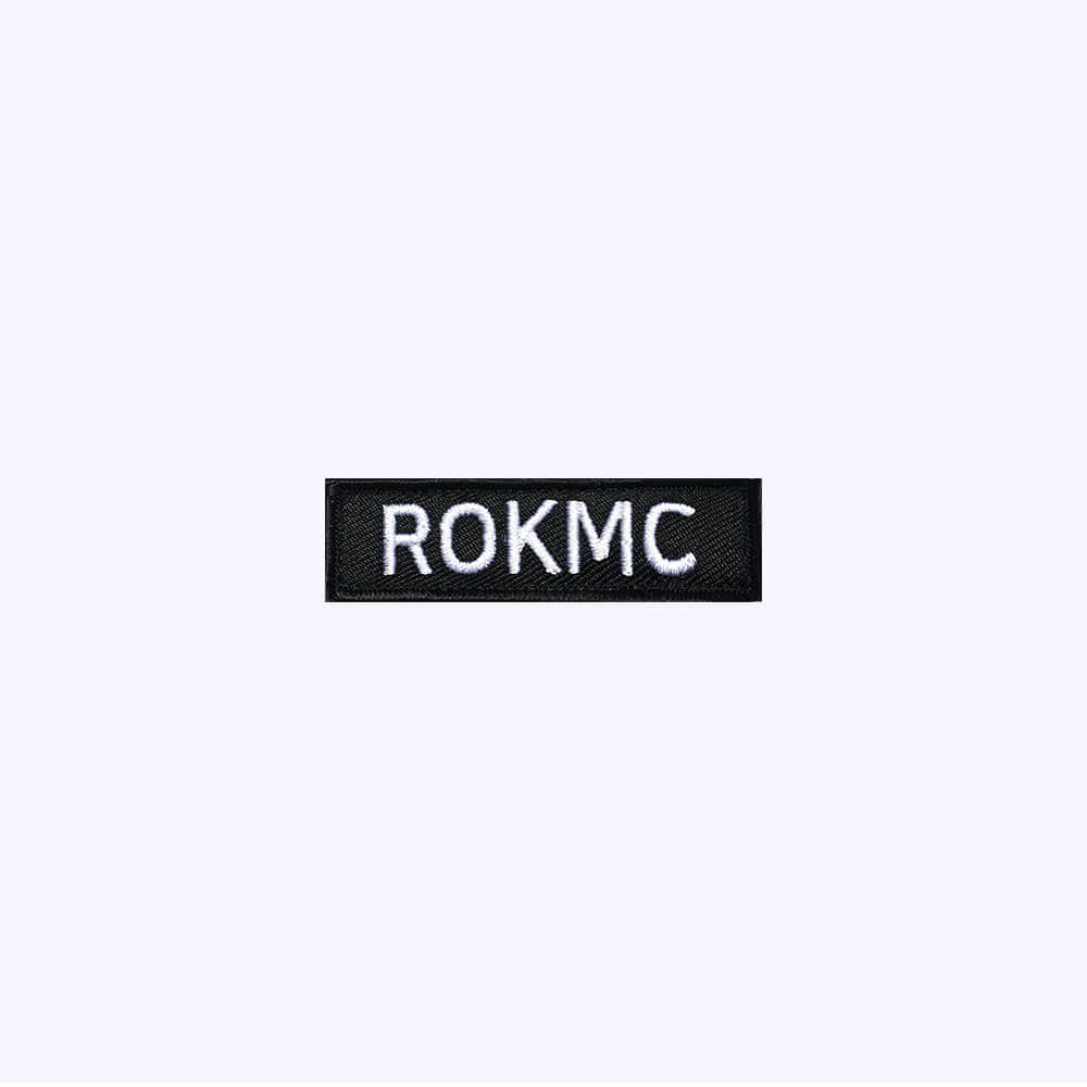 군인패치 / ROKMC 검정+흰색 BW72