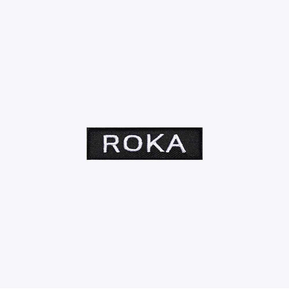 군인패치 / ROKA 검정+흰색 BW72