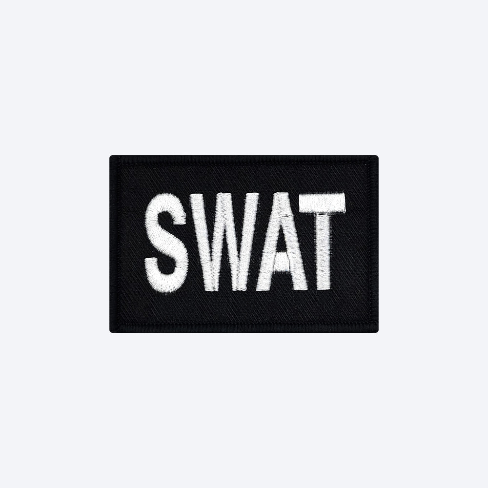 군인 패치 / SWAT 검정+흰색 BW85