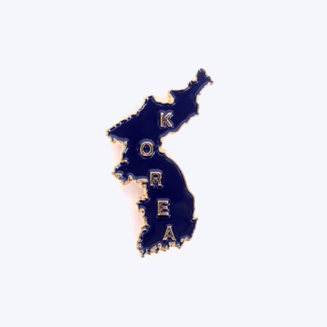 군인 뱃지 / KOREA 지도 뱃지 - 네이비