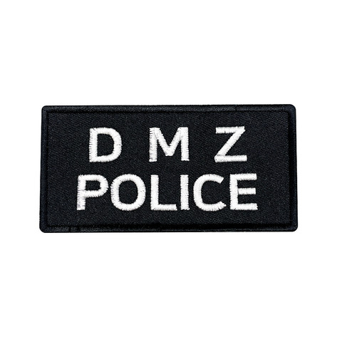 군인패치 / DMZ POLICE 검정 10X5 컴뱃 B003