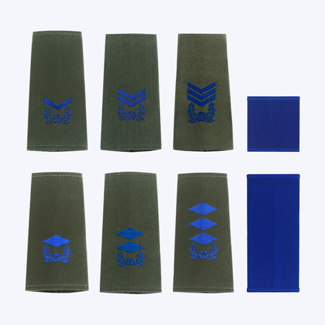 군인 견장 / 공군 야전상의 견장 파랑