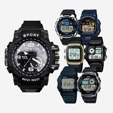 군인 입대 시계 모음 - 입대 준비물 군용품 스포츠 시계 카시오 손목시계 워치 선물 추천