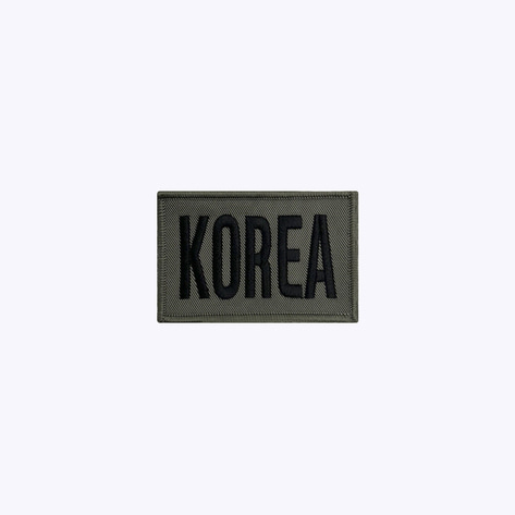 군인 패치 / KOREA 국방+검정 KB85