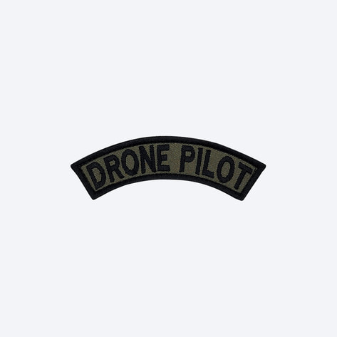 군인 패치 / DRONE PILOT 아치형 패치 K018
